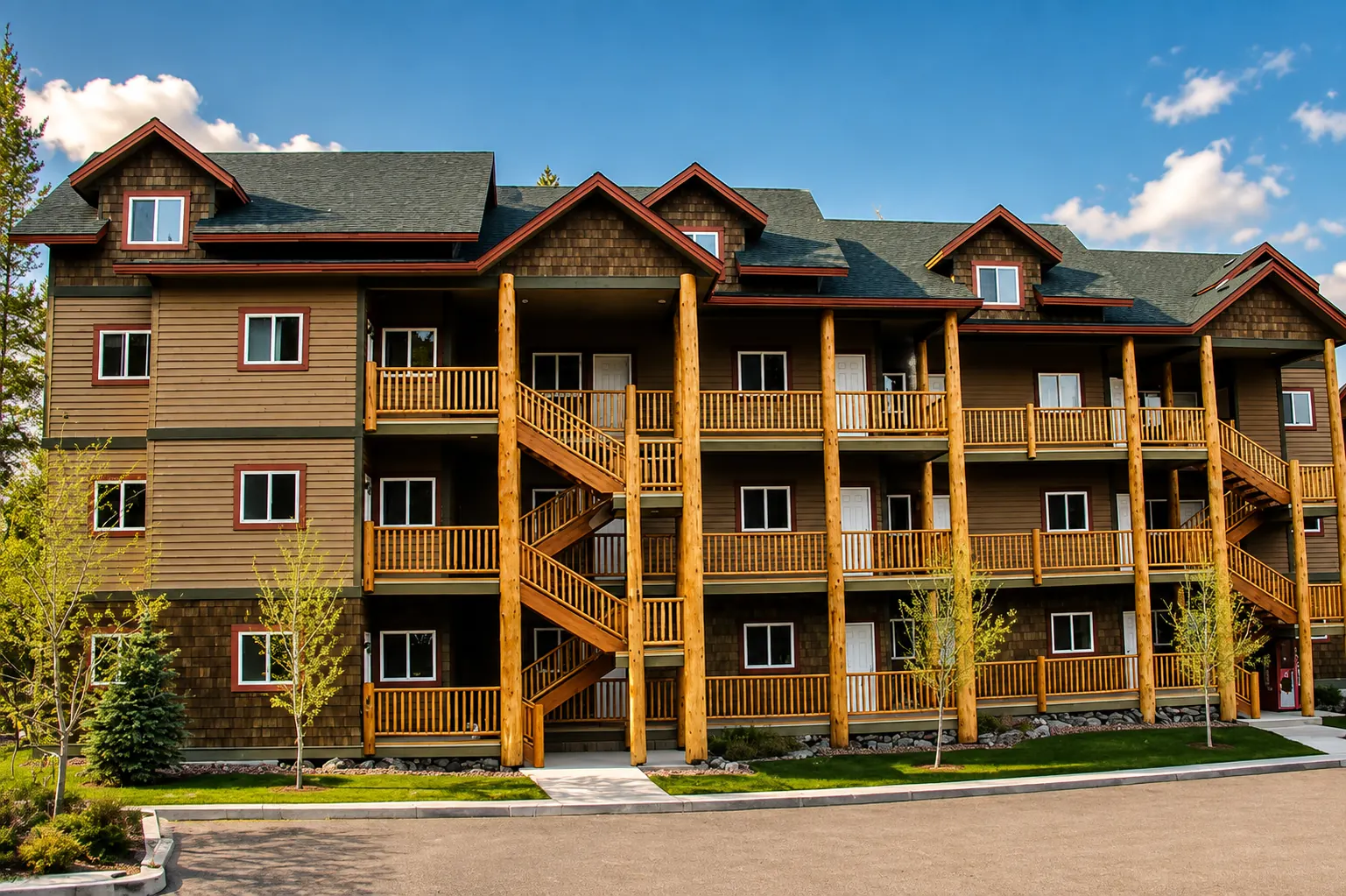 Commercial modular building exterior