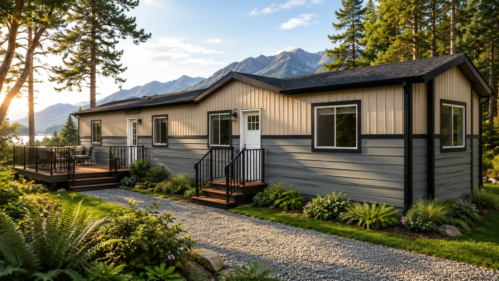 Residential modular home exterior
