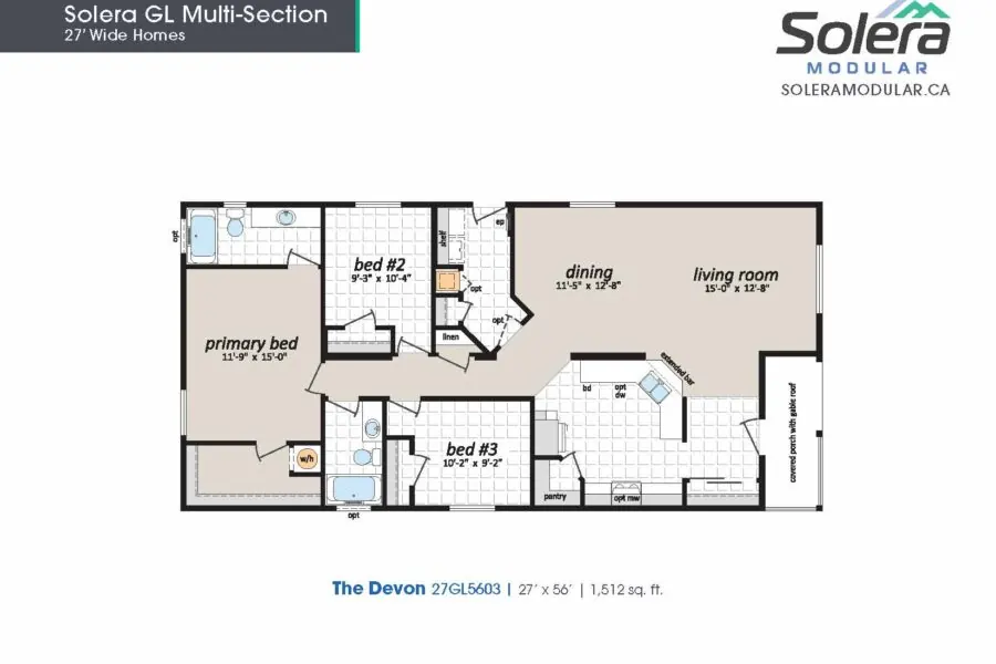 Devon modular home, model 27GL5603