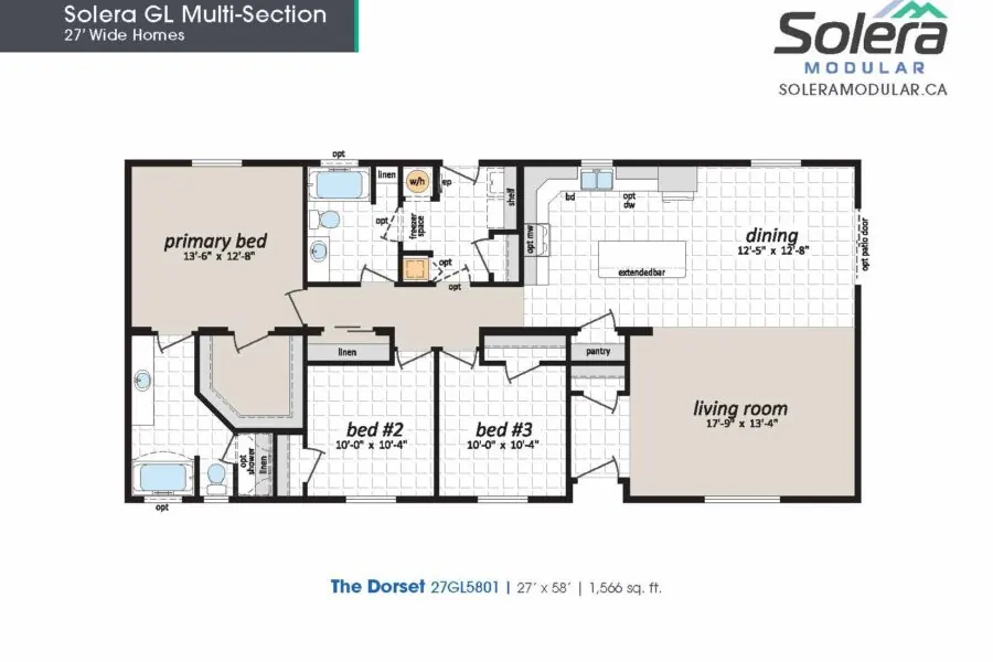 Dorset modular home, model 27GL5801