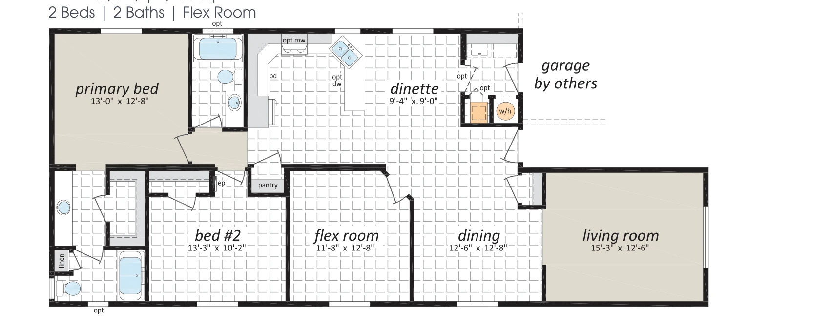 McGill floorplan diagram, model 27GL6401