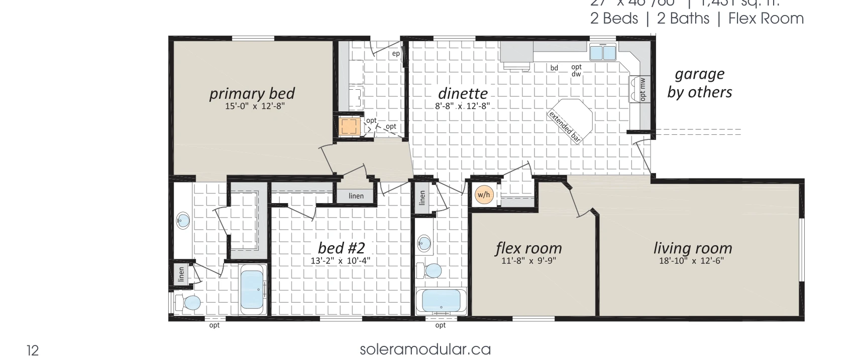 McMaster floorplan diagram, model 27GL6002