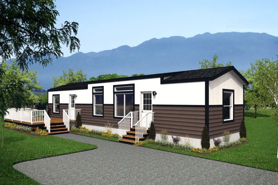 Nechako modular home exterior, model 14GL5602