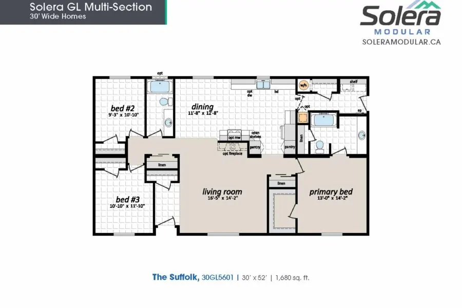 Suffolk modular home, model 30GL5601