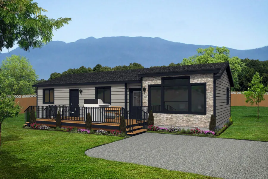 Utah modular home, model 24GL4801