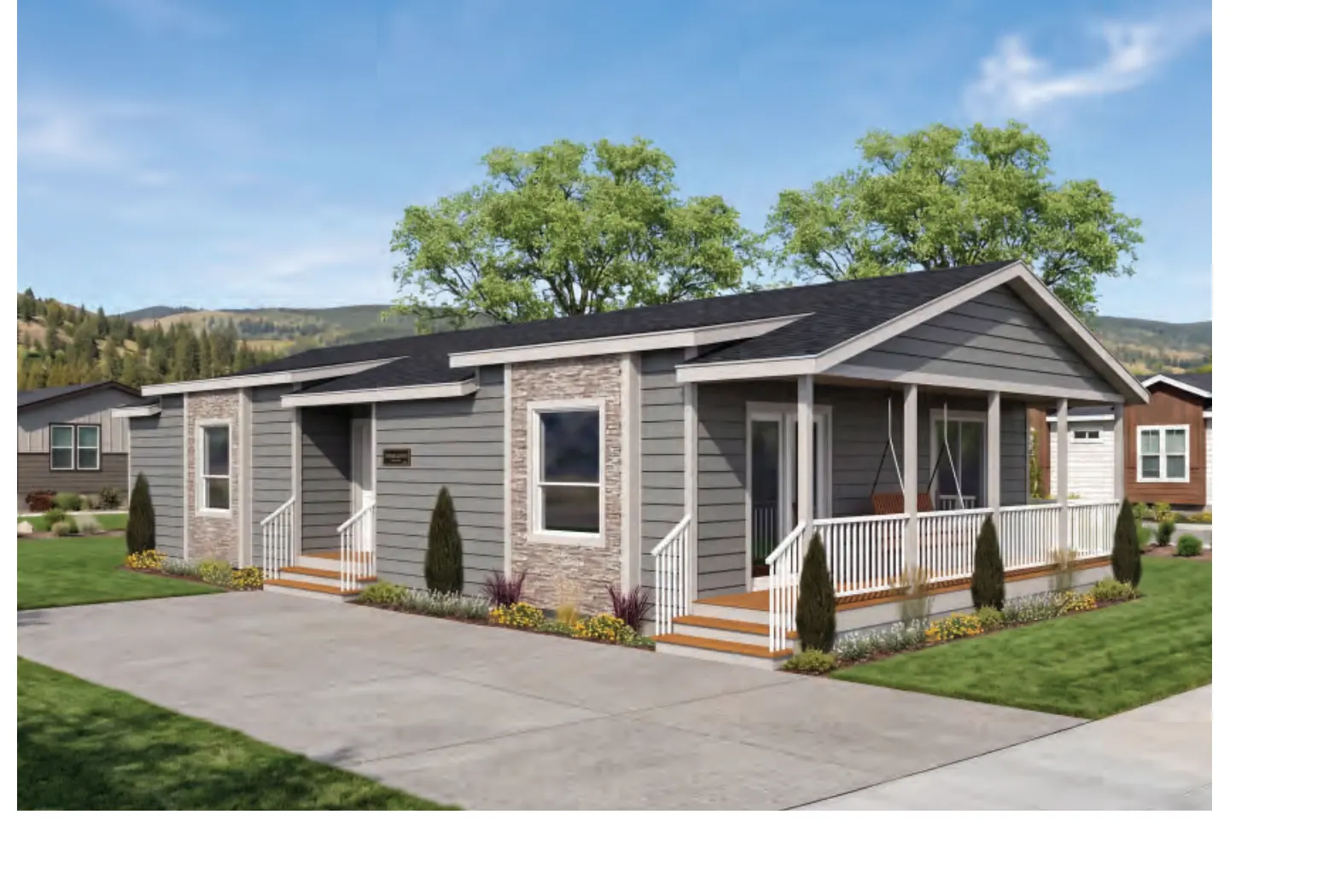 Yorkshire modular home exterior, model 30GL6001